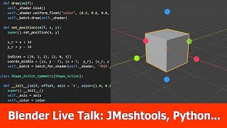 Blender Live Talk JMeshtools New Features and Python