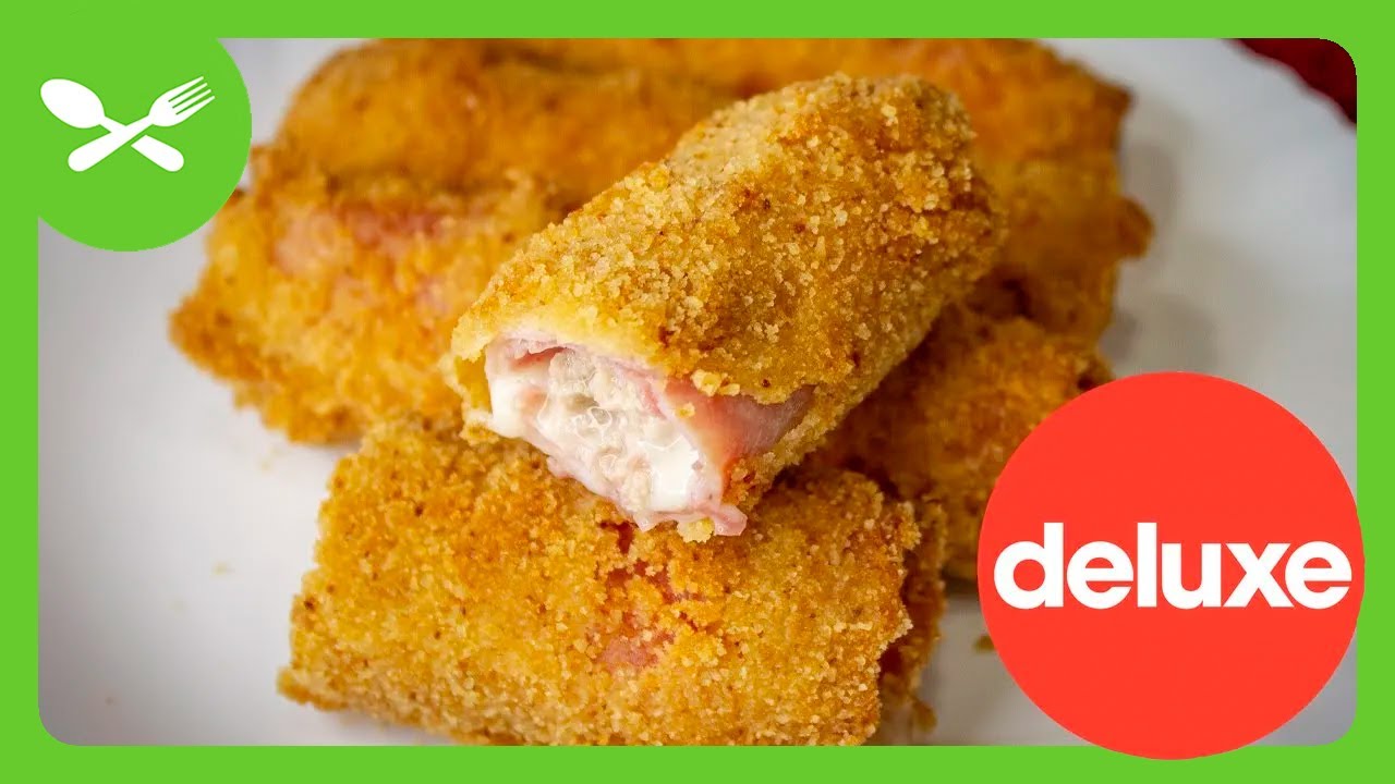 Receta FLAMENQUINES de JAMON y QUESO ► RELLENO conADOBO SECRETO ✅