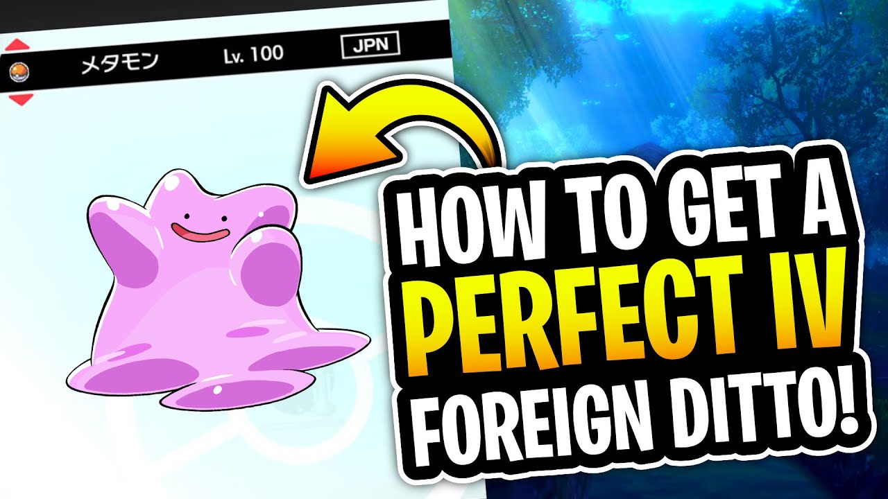 Pokemon Sword and Shield Shiny Japanese Breeding Ditto 6IV