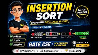 Lec-3: Insertion Sort || Sorting Algorithm || Gaurav