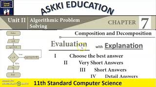 💥 11th Computer Science Chapter 7 : Book back Answers | English Medium