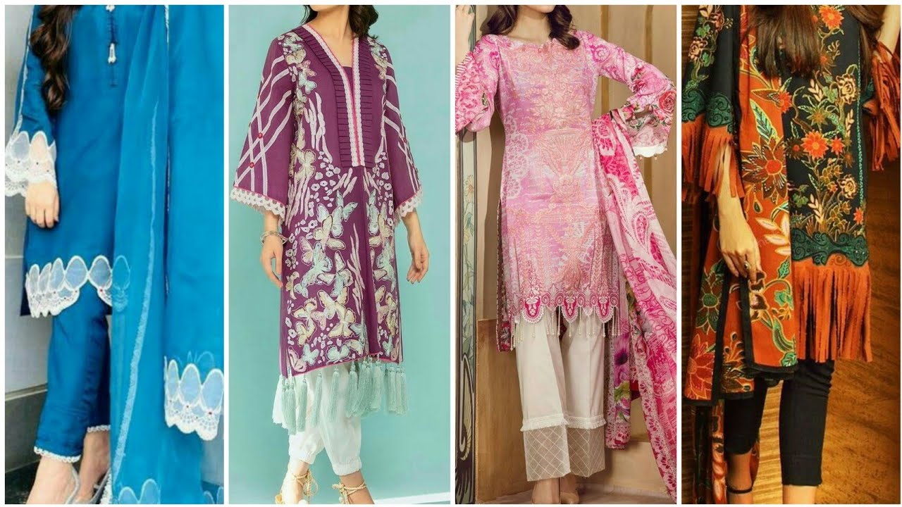 Sleeves and Daman Design 2021 | Trending kurti sleeves and Daman ...