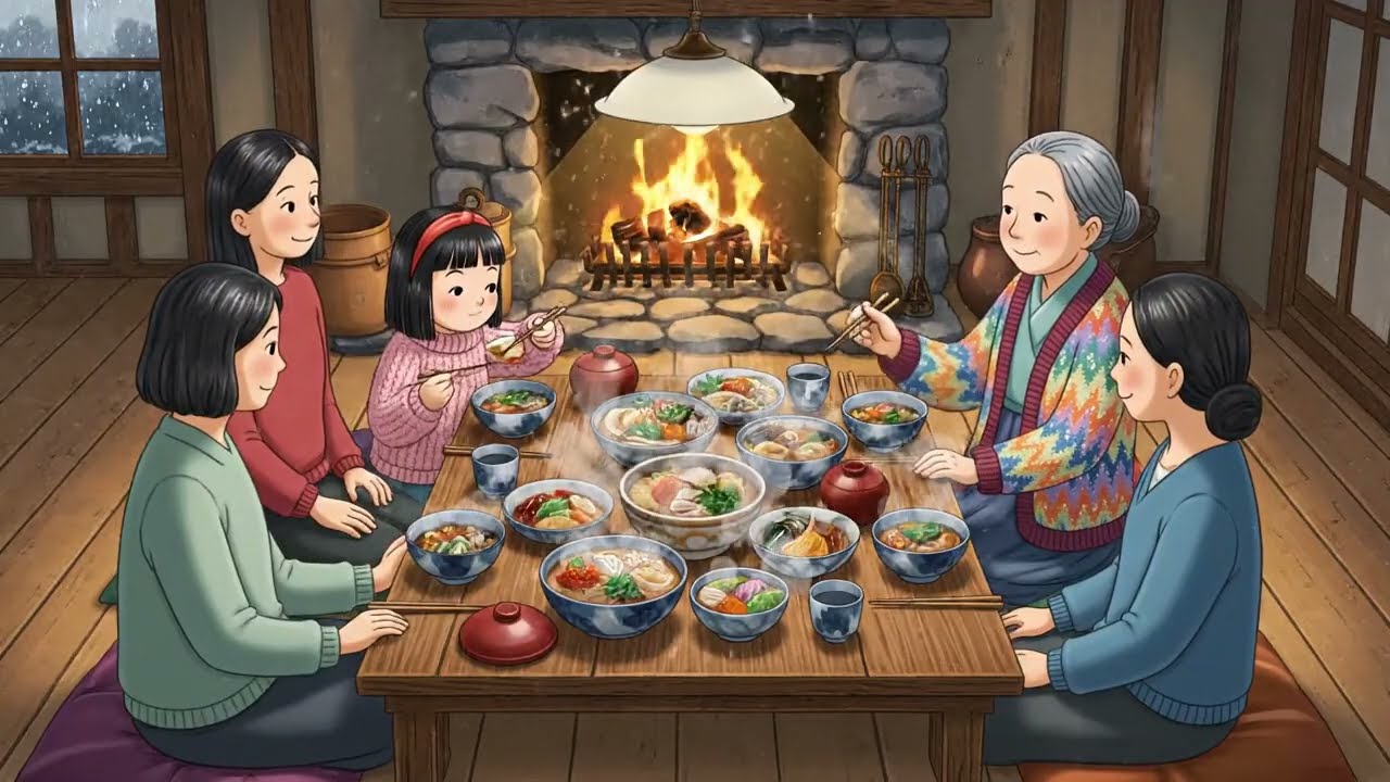 Stormy Night at Grandparents’ Forest Cabin 🌧️🌲 | Traditional Japanese Atmosphere