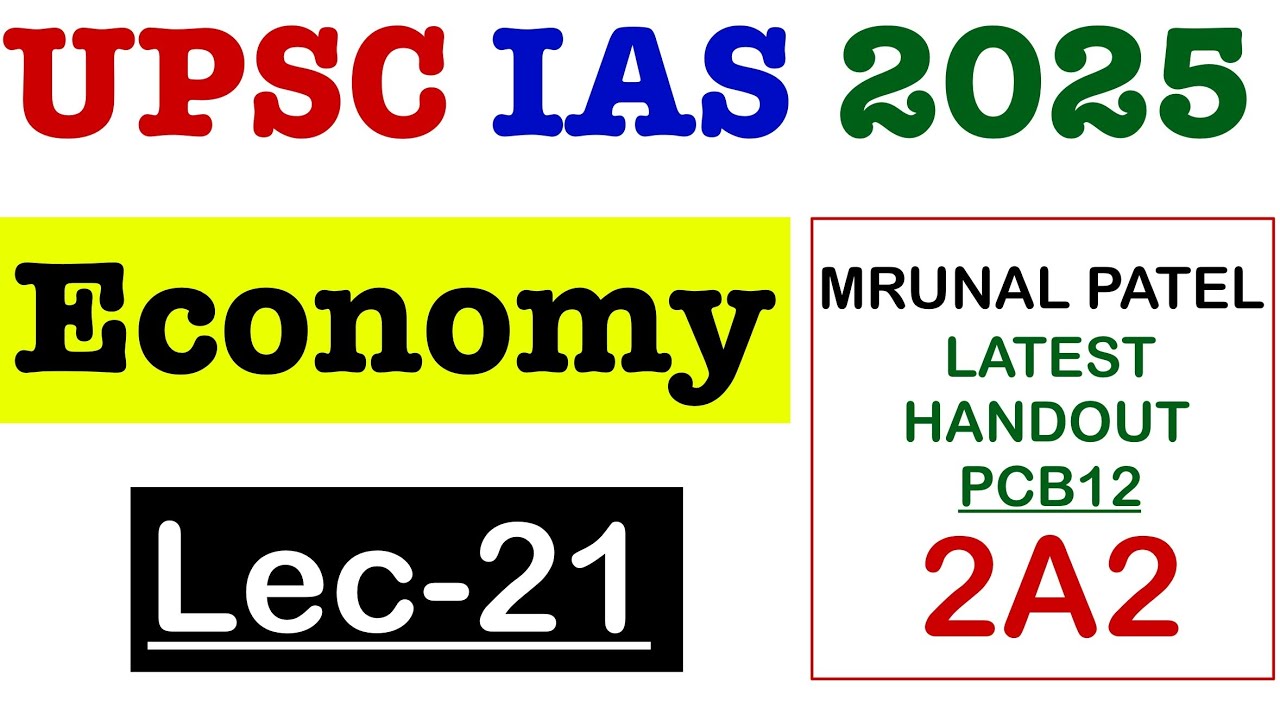 Mrunal sir economy PCB 12 Pillar 2A2 course For UPSC IAS 2025 | LEC - 21 | GST, PAN CARD