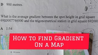 How to find Gradient On A Map |Zimsec Ordinary Level 