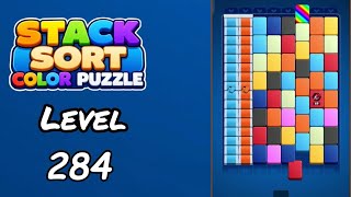 Stack Sort Color Puzzle Level 284 Walkthrough