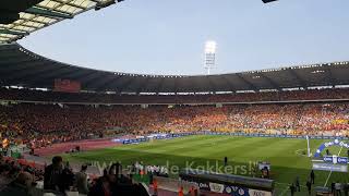 KV Mechelen having fun with the supporters after Cup Final