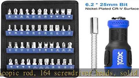 XOOL 200 in 1 Precision Screwdriver Kit, Electronics Repair Tool Magnetic Driver Kit with 164 Bits,