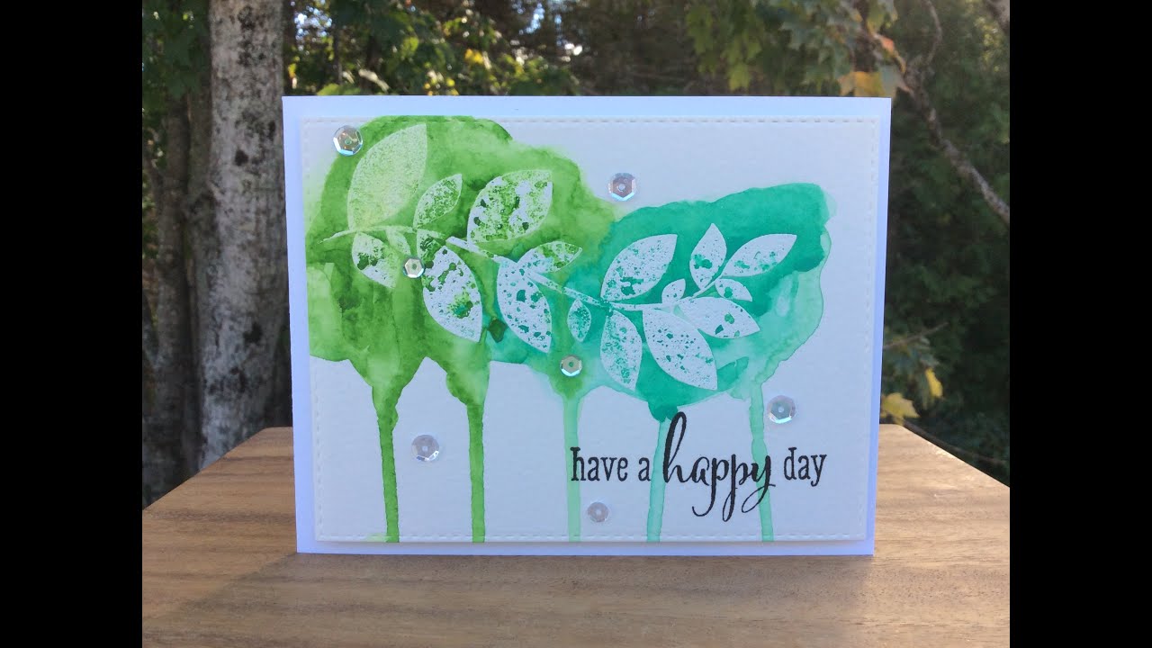 Sheena Joy - Clustered Leaves (Create A Smile) w/ Gansai Tambi Watercolors