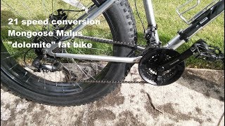 Mongoose Malus one year later converted from 7 to 21 speed plus shimano megarange