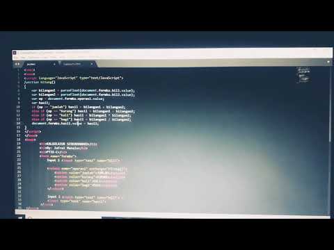 Membuat Tampilan Website Kalkulator Sederhana (JavaScript)
