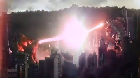 Godzilla Vs Mecha Godzilla Atomic Breath But Different Colors
