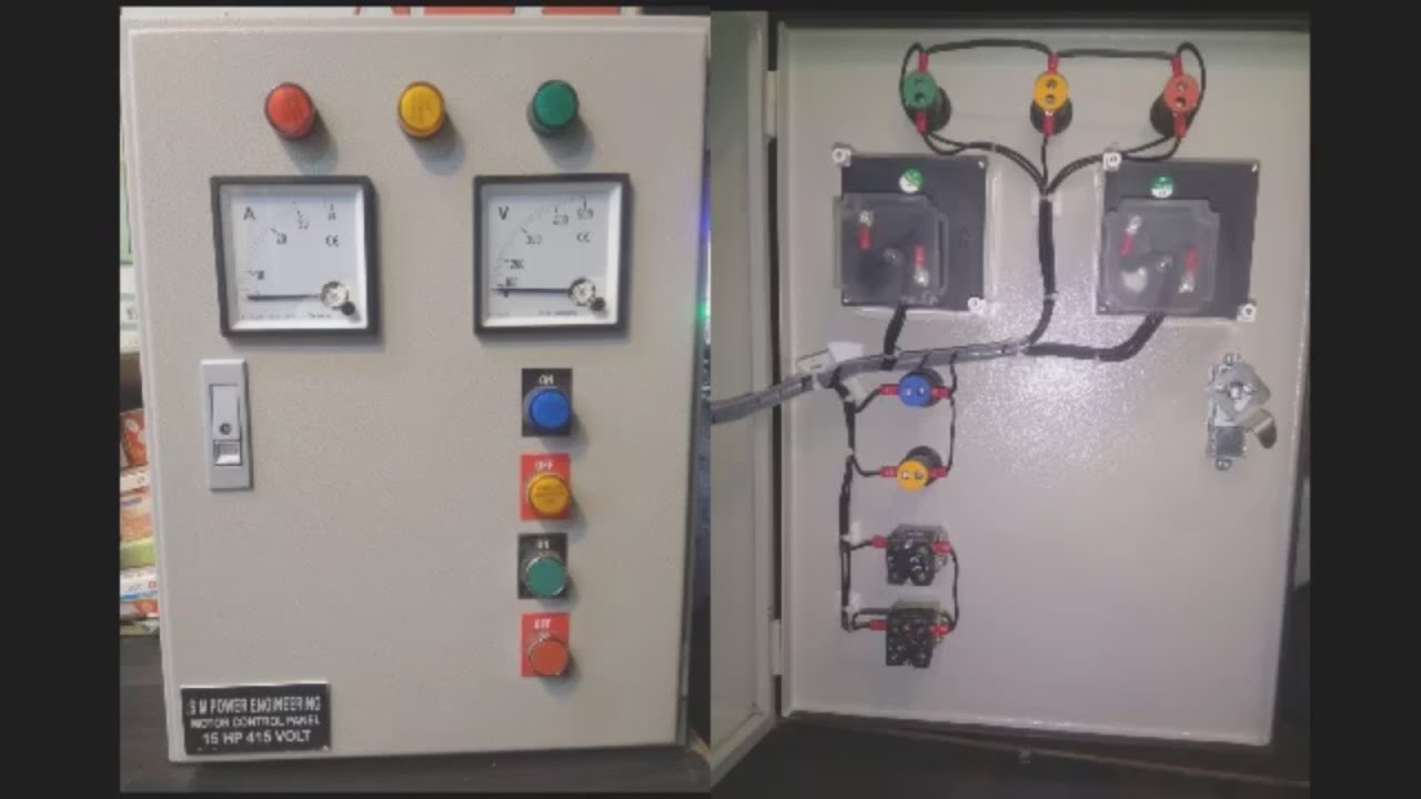 How to Make 15HP Motor Starter Panel Board YouTube