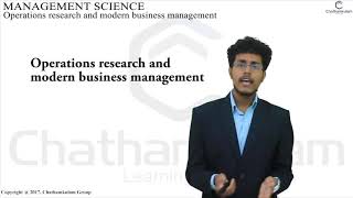 MS-7 operations Research And Modern Business Management-module-1