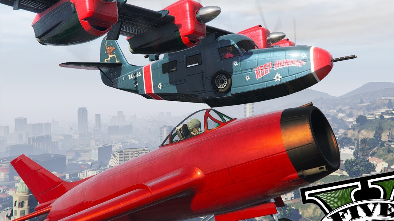 GTA V ONLINE: ROLEZINHO ÉPICO COM TODOS AVIÕES DA DLC SMUGGLER'S RUN