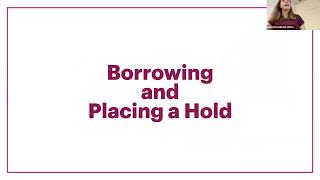 Borrow and Place a Hold on an Item with the Libby App