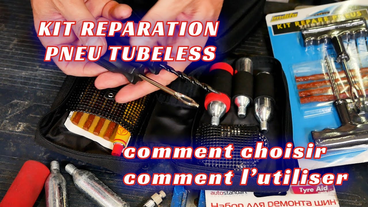 Kit de réparation pneu tubeless : tout ce qu'il faut savoir pour le choisir  et l'utiliser ! 