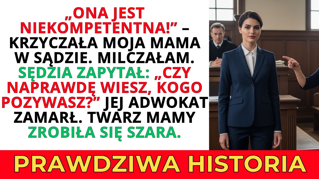 MOJA MATKA KRZYCZAŁA W SĄDZIE ŻE JESTEM NIEKOMPETENTNA - AŻ SĘDZIA ZADAŁ JEDNO PYTANIE
