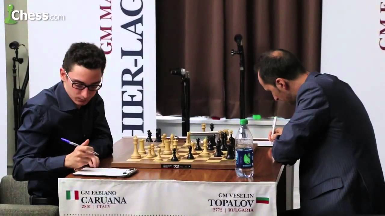 Caruana hot, Topalov not