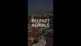 Information Belfast City Centre, Albert Clock, Samson and Goliath and St Anne's Cathedral - Aerial Stock Footage Guide