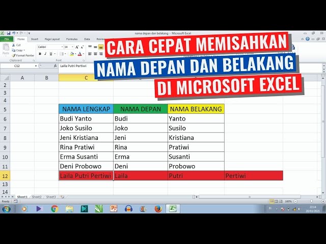 Cara Memisahkan Nama Depan dan Nama Belakang di Microsoft Excel class=