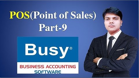 POS @POINTOF SALES IN BUSY SOFTWARE IN HINDI BY krishna prajapati kkt@busy @sales