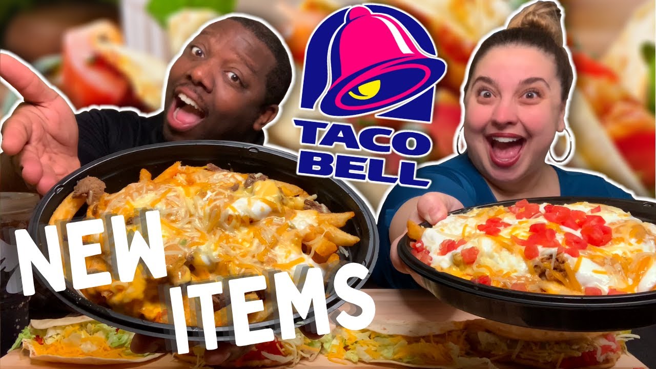 Eating NEW Taco Bell Food Items [Nacho Fries BellGrande, Bacon Club Chalupa, Loaded Nacho Taco]