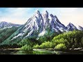 Paint Mountains With Acrylic Paints - lesson 3