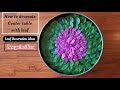 leaf art decoration ideas for center table | spa table decoration ideas with leaf