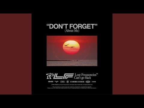 Lost Frequencies - Don't Forget (About Me)