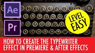 Easy Typewriter Effect in Premiere CC & After Effects