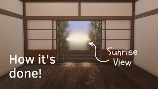 FFXIV Housing | How to build a Sunrise View (from Haru no Yoake)