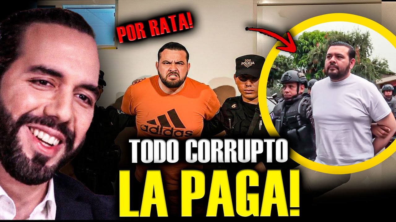 🔴 ¡BUKELE CUMPLIÓ! Así arrestaron al Comisionado Presidencial por corrupción.