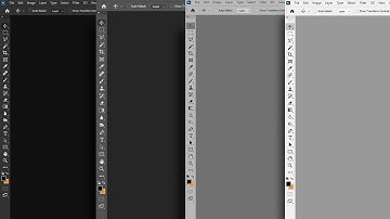 Photoshop: How to change the interface color. changing Photoshop theme