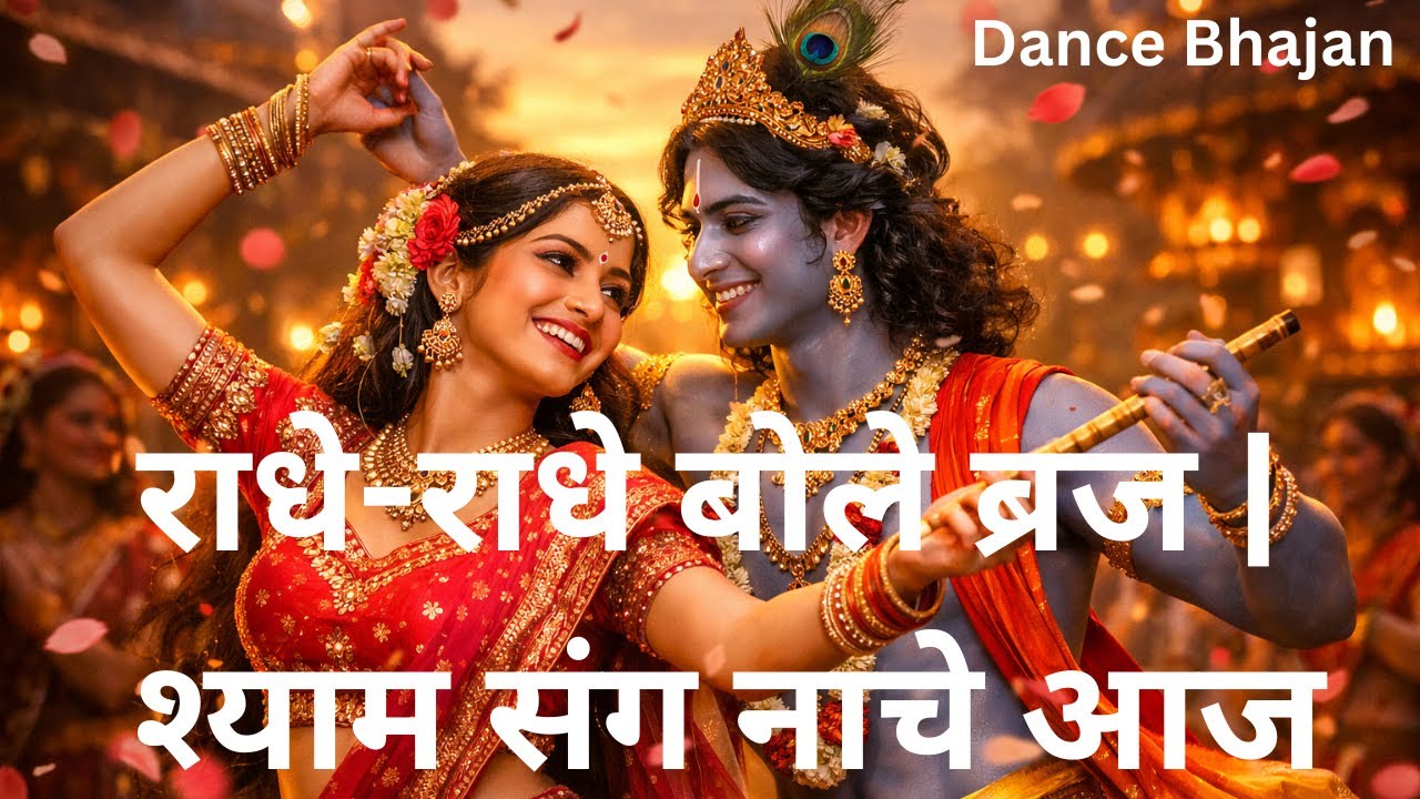 राधे राधे बोले ब्रज 💃🦚 | श्याम संग नाचे आज | Radha Krishna Dance Bhajan