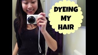Dyeing my Hair: Garnier Olia Medium Golden Mahagony