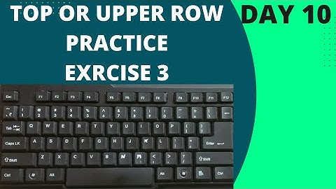English Typing Tutorial Day 10 | Top Or Upper Row Practice Exercise:-3