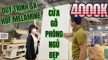 Gù em Như xem nội thất phòng ngủ đẹp rẻ ở xưởng sản xuất cửa gỗ công nghiệp HDF Melamine Saigondoor