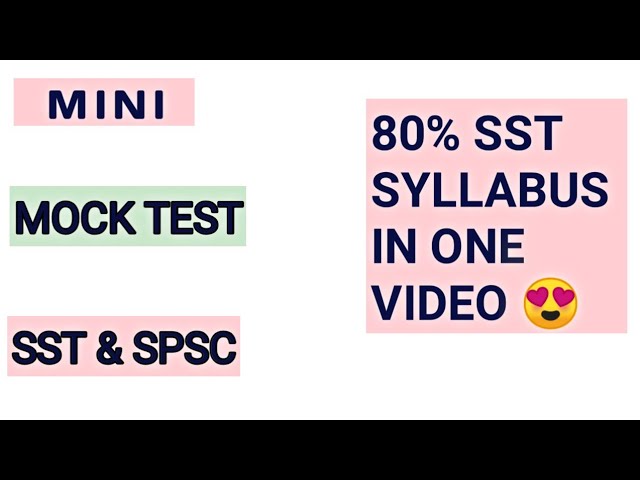 SST EXPECTED MCQS | MIX MCQS | SST | SPSC | AdnanKhadim | #sst #sstpreparation class=