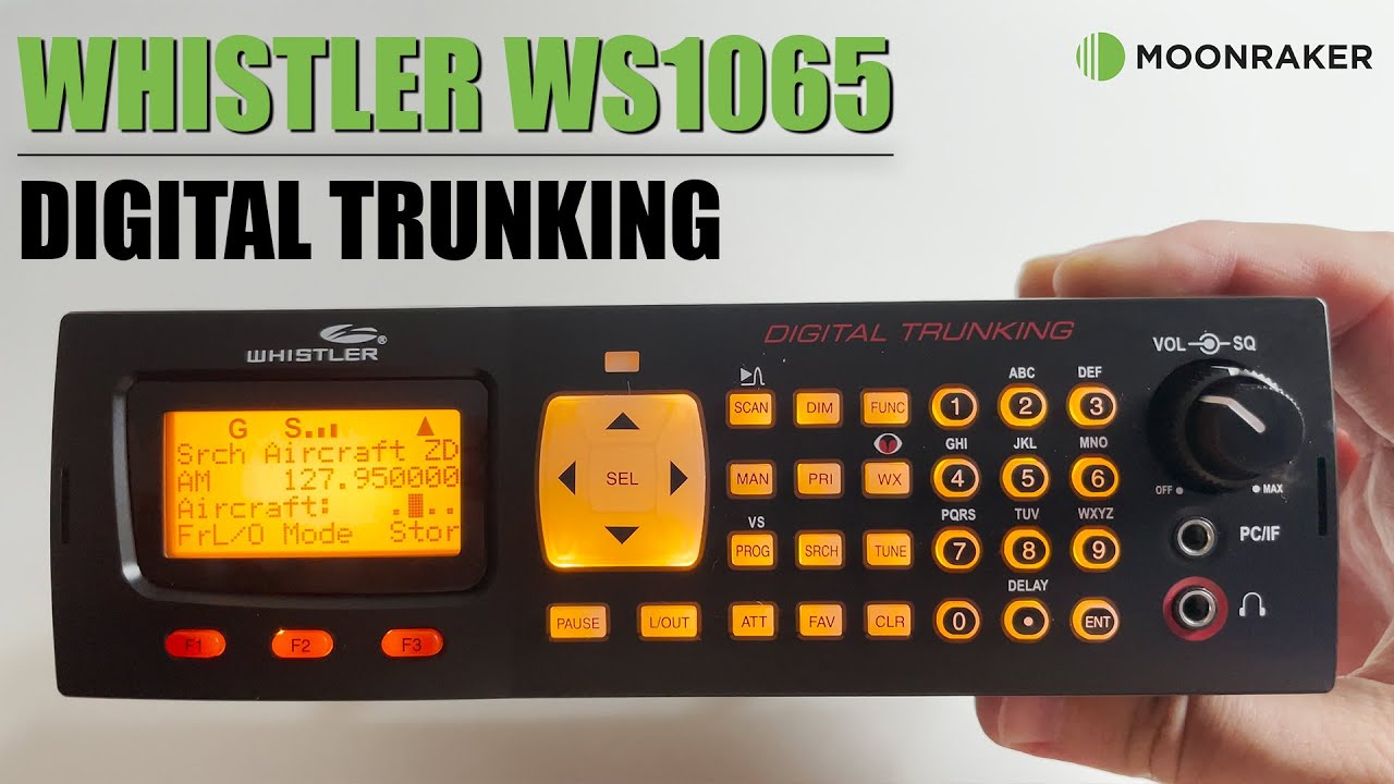 Whistler WS1065 Desktop Radio Scanner Pre-loaded