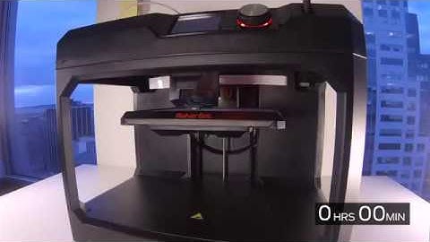 MakerBot 3D Printer Time Lapse NYC Skyline