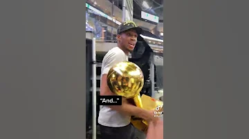 GIANNIS KEEPS IT REAL AFTER WINNING HIS NBA CHAMPIONSHIP Shorts 