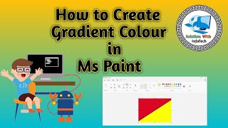 How to Create Gradient Colour || Do Colour ko Mila Ke Gradient Colour Kese Banaye | #iwca #computer