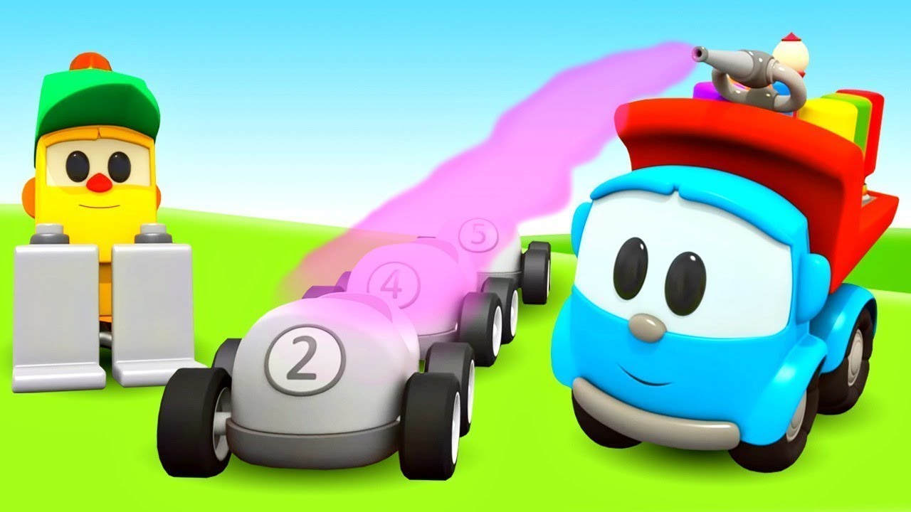 🔵Feliz Natal, Léo o caminhão! Coleção de desenhos animados de carros.  Animação infantil 