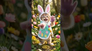 Kitty Cat Wearing A Bunny Costume. Can She Be Any More Cute?