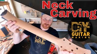 Guitar #106 | Neck Carving | Day 11 and 12