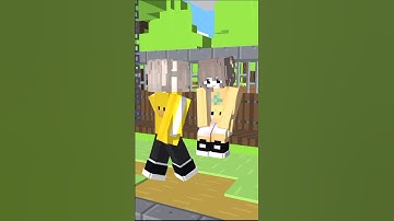 Turned into chibi indepan cewe - Minecraft Animation [ Template ] #shorts #fpyシ  #reaction