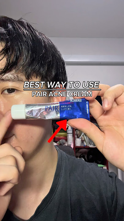 How to use pair acne cream #pairacne #spottreatment #japaneseskincare #acne #acnecare #acneproneskin