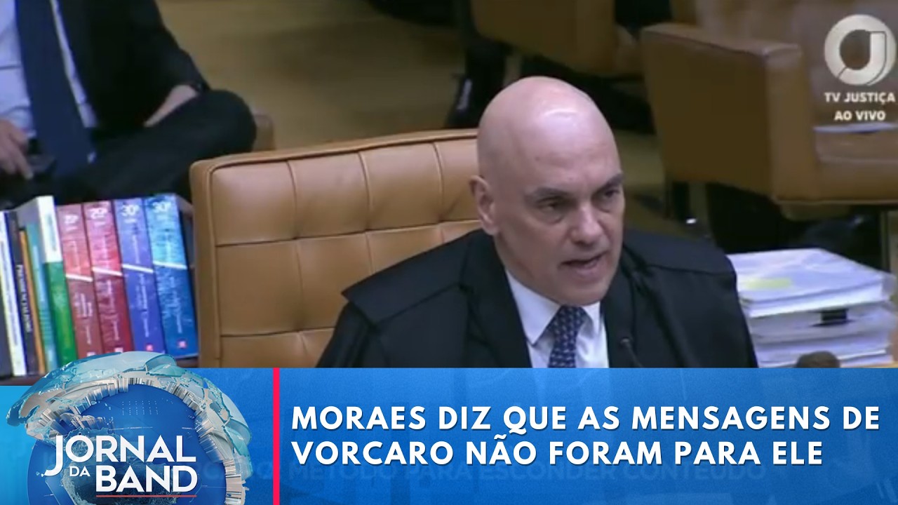 Moraes diz que mensagens de Vorcaro não foram para ele | Jornal da Band