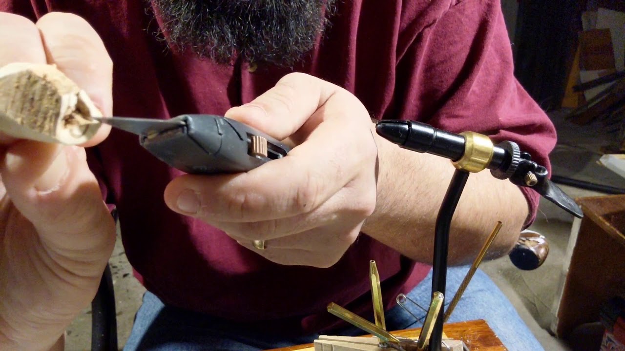 DIY Wine Cork Topwater Popper Fly Tying Part 1 YouTube